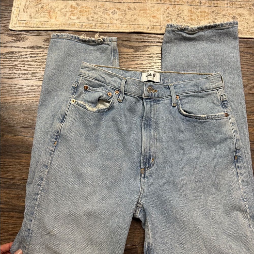 AGolde Stovepipe size 28 worn once